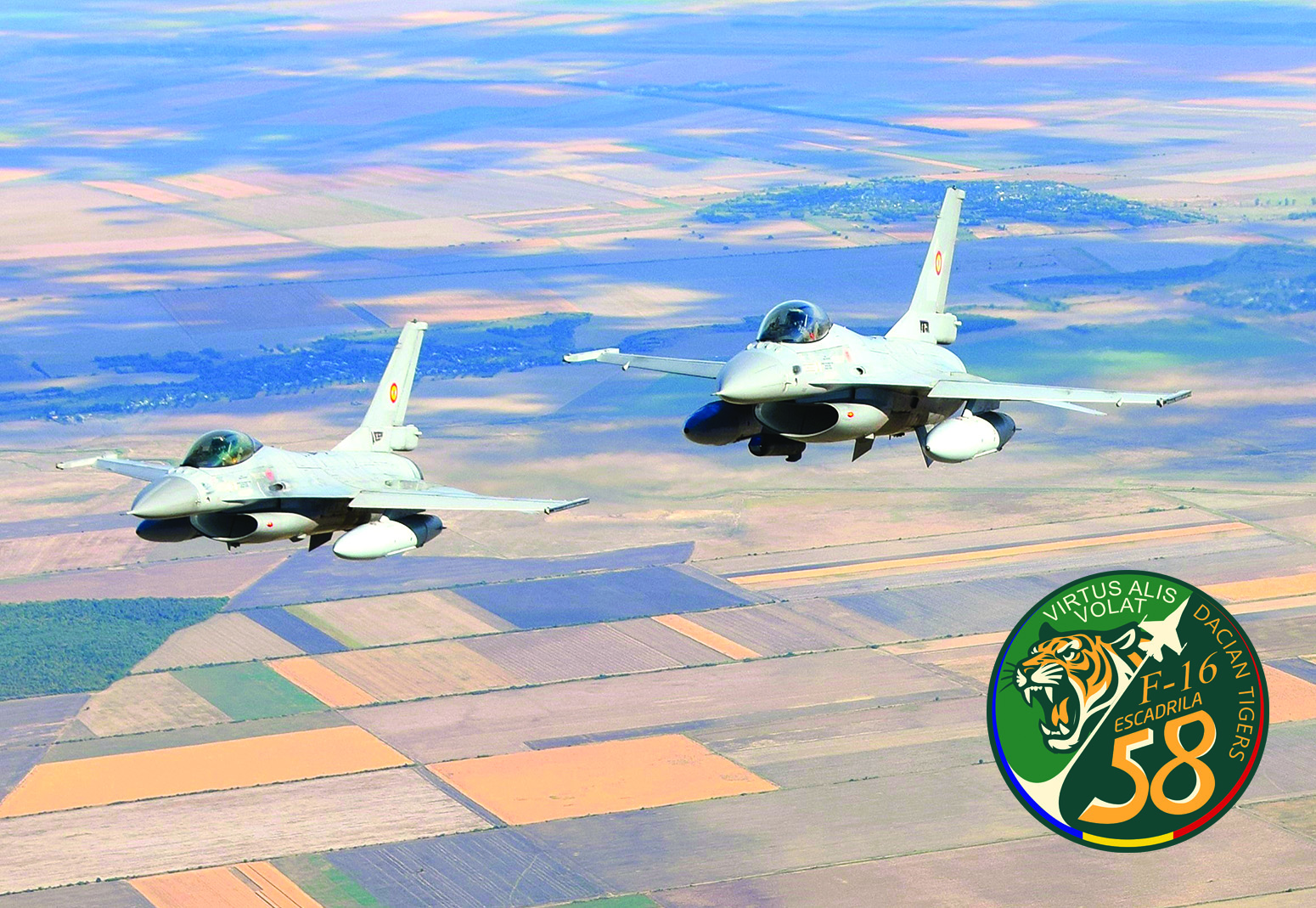 Escadrila 58 „Dacian Tigers” reactivată, a treia escadrilă de F-16 a Forțelor Aeriene